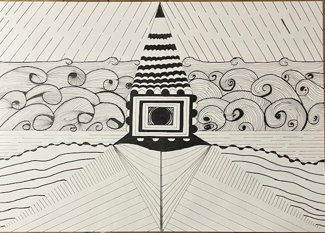 juste un dessin en noir et blanc